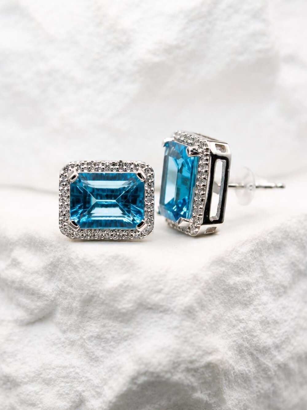 Ocean Radiance Blue Topaz Earrings